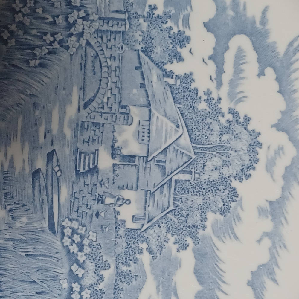 Set Of 2 Vintage "English Village" Dinnerware Plates By Salem China Co